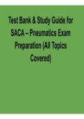 Test Bank & Study Guide for SACA Pneumatics Certification Exam &vert; 2026 Updated Practice Questions and Answers PDF