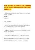 IAAO 101 Test Questions and Answers &lpar;2026&rpar; &vert; Question and Answer Review &vert; Graded A&plus;
