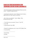 IAAO 101 Test Questions and Answers &vert; Study Guide &vert; Graded A&plus;