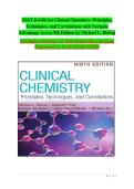 TEST BANK for Clinical Chemistry&colon; Principles&comma; Techniques&comma; and Correlations with Navigate Advantage Access 9th Edition by Michael L&period; Bishop All Chapters Included 1-31 With Verified Q&As for Exam Preparation&vert; A&plus; PASS GUARANTEED