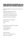 RAMP CERTIFICATION REVIEW SET 2026 QUESTIONS WITH ANSWERS GRADED A&plus;