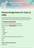 class 11th cbse physics chemistry bridge notes 