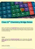 bridge notes class 11th physics and chemistry 