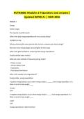 NUTR3000&colon; Modules 1-4 Questions and answers &vert; Updated RATED A&plus; &vert; NEW 2026