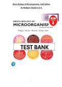Full Test Bank&colon; Brock Biology of Microorganisms&comma; 16th Edition &vert; Michael T&period; Madigan&comma; Kelly S&period; Bender&comma; Daniel H&period; Buckley&comma; W&period; Matthew Sattley&comma; David A&period; Stahl &vert; Complete Chapter-by-Chapter Coverage &vert; Verified Questions & Correct Answers &vert; Detailed Rationales 