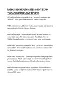 RASMUSSEN HEALTH ASSESSMENT EXAM TWO COMPREHENSIVE REVIEW