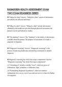 RASMUSSEN HEALTH ASSESSMENT EXAM TWO EXAM READINESS SERIES