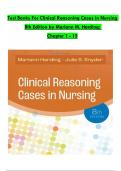 TESTBANK FOR Clinical Reasoning Cases in Nursing 8th Edition by Mariann M&period; Harding and Julie S&period; Snyder