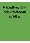 RN Maternal Newborn Online Practice 2023 B &ndash; Study Guide and Test Prep PDF