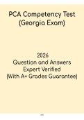 Georgia PCA Competency Test Study Guide &vert; Patient Care Assistant Exam 2026
