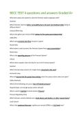 BECC TEST 4 questions and answers Graded A&plus; 