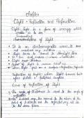 Light reflection and refraction 