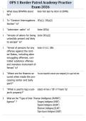 OPS 1 Border Patrol Academy Practice Exam 2026
