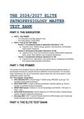 2026&sol;2027 Elite Pathophysiology Master Test Bank & Study Guide &vert; McCance 9th Edition
