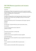 ESE 5760 Memory questions and answers  Graded A&plus;  Logical Effort  input capacitance of the gate &sol; Input capacitance of an inverter &lpar;for equal drive&rpar;&semi; Quantifies  how hard a logic gate is to drive compared to an ideal inverter&comma; assuming the same output dri