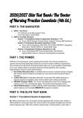 2026&sol;2027 Test Bank&colon; The Doctor of Nursing Practice Essentials &lpar;4th Ed&period;&rpar; &vert; Complete Q&A&comma; Rationales & Mentor Analysis 