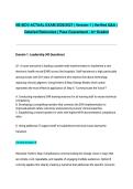 NEA-BC&reg; ACTUAL EXAM 2026&sol;2027 &vert; Version 1 &vert; Detailed Rationales &vert; Executive Leadership &vert; Pass Guaranteed - A&plus; Graded