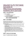 2026&sol;2027 Test Bank&colon; Success in Practical&sol;Vocational Nursing &lpar;10th Ed&rpar; &vert; NCLEX-PN & NGN Prep