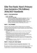 2026&sol;2027 Elite Test Bank&colon; Ham&rsquo;s Primary Care Geriatrics &lpar;7th Edition&rpar; &ndash; Q&A & Rationales 