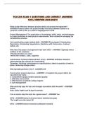 TCM 226 EXAM 1 QUESTIONS AND CORRECT ANSWERS 100&percnt; VERIFIED 2026-2027&excl;&excl;