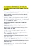 2026 NEWEST COSMETOLOGY STATE BOARD PENNSYLVANIA QUESTIONS AND VERIFIED ANSWERS GRADED A&plus; 