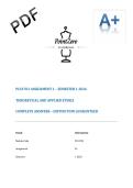 Full Model Essay for PLS3701 Assignment 01 &lpar;Semester 1 2026&rpar;&semi; University of South Africa &lpar;Unisa&rpar;&semi; Theoretical and Applied Ethics&semi; Distinction Guaranteed&semi; Critical Analysis of Communitarianism and Autonomy&semi; Updated DUE MARCH 2026