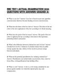 RBC TEST 1 ACTUAL EXAMINATION 2026 QUESTIONS WITH ANSWERS GRADED A&plus;