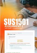 SUS1501 Assignment 2 Due 16 March 2026  - Distinction Guaranteed