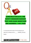 Construction Site Fire Safety Manager &lpar;CSFSM&rpar; &ndash; Radiant Test 50 Questions &vert; FDNY Fire Code&comma; Hot Work Safety&comma; Standpipe & Gas Storage