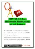 Utility Safety Professional T&D Certification &lpar;CUSP T&D&rpar; &ndash; 120 Exam Questions with Verified Answers &vert; Electrical Safety&comma; Lockout Tagout&comma; Arc Flash