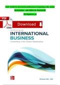 TEST BANK For International Business Competing in the Global Marketplace&comma; 14th Edition by Charles Hill  All Chapters 1-20