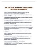 TEC 1708 EXAM WITH COMPLETE SOLUTIONS 100&percnt; VERIFIED 2026-2027&excl;&excl;