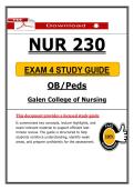 NUR 230 Exam 4 Study Guide &vert; OB Peds Nursing &vert; Galen College