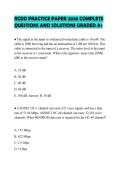 RCDD PRACTICE PAPER 2026 COMPLETE QUESTIONS AND SOLUTIONS GRADED A&plus;