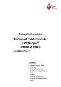 Advanced Cardiovascular   Life Support   Exams A and B   20262027 UPDATE 