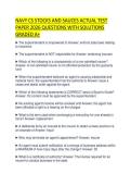 NAVY CS STOCKS AND SAUCES ACTUAL TEST PAPER 2026 QUESTIONS WITH SOLUTIONS GRADED A&plus;