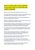 NAVY CS STOCKS AND SAUCES EXAMPREP STUDY GUIDE 2026 FULL QUESTIONS AND CORRECT ANSWERS