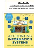 TEST BANK FOR Accounting Information Systems&colon; Connecting Careers&comma; Systems&comma; and Analytics 1st Edition by Arline A&period; Savage &comma; Danielle Brannock ISBN&colon;978-1119744474 ALL CHAPTERS COVERED YOUR ULTIMATE GUIDE 100&percnt; VERIFIED A&plus; GRADE ASSURED&excl;&excl;&excl;&excl;&excl;&excl; NEW LATEST UPDAT