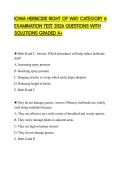 IOWA HERBICIDE RIGHT OF WAY CATEGORY 6 EXAMINATION TEST 2026 QUESTIONS WITH SOLUTIONS GRADED A&plus;