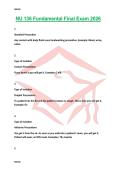 NU 136 Fundamental Final Exam 2026