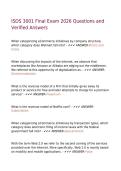 ISDS 3001 Final Exam 2026 Questions and Verified Answers