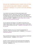 RELIAS RN PHARMACOLOGY EXAM 2026 ACTUAL EXAM QUESTIONS AND CORRECT ANSWERS &lpar;ALREADY GRADED A&plus;&rpar;LATEST EDITION &lpar;BRAND NEW&excl;&excl;&excl;&rpar;