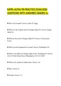 KAPPA ALPHA PSI PRACTICE EXAM 2026 QUESTIONS WITH ANSWERS GRADED A&plus;