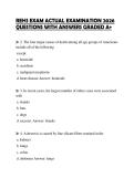 REHS EXAM ACTUAL EXAMINATION 2026 QUESTIONS WITH ANSWERS GRADED A&plus;