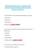 NSG 3850 Patho Exam 1 Newest 2026  Questions and Correct Detailed Answers  Already Graded A&plus; 