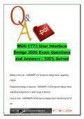 User Interface Design &lpar;C773&rpar; &ndash; WGU Exam Prep 120 Questions &vert; UX Principles&comma; CARP Design&comma; Usability Testing&comma; Responsive Web Design &vert; Western Governors University 2026