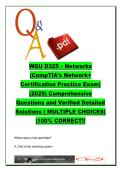 Network Fundamentals &lpar;D325&rpar; &ndash; WGU Exam Prep 260 Questions &vert; TCP&sol;IP&comma; Subnetting&comma; Routing Protocols&comma; VLANs&comma; Network Security &vert; Western Governors University 2026