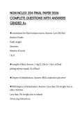NGN NCLEX 204 FINAL PAPER 2026 COMPLETE QUESTIONS WITH ANSWERS GRADED A&plus;