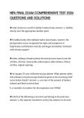 NIFA FINAL EXAM COMPREHENSIVE TEST 2026 QUESTIONS AND SOLUTIONS