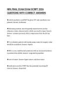 NIFA FINAL EXAM EXAM SCRIPT 2026 QUESTIONS WITH CORRECT ANSWERS